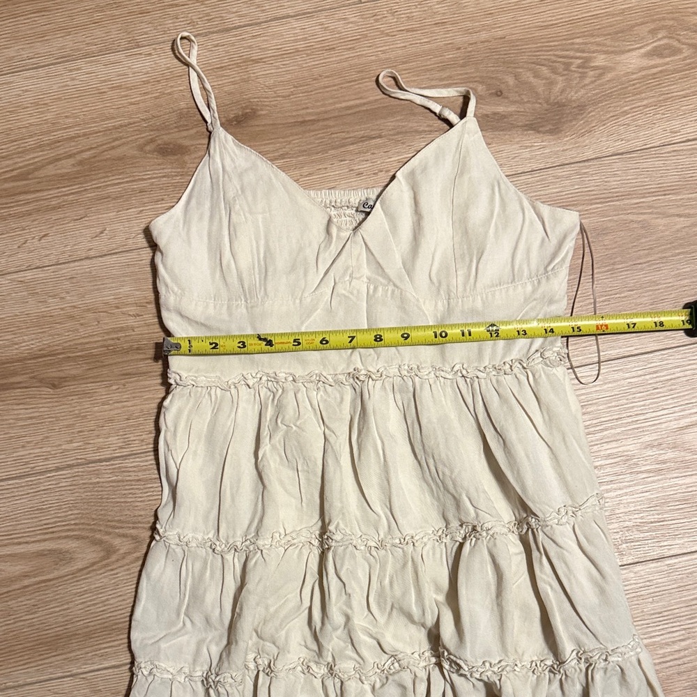 Cream Spaghetti Strap Dress - Picture 4 of 6